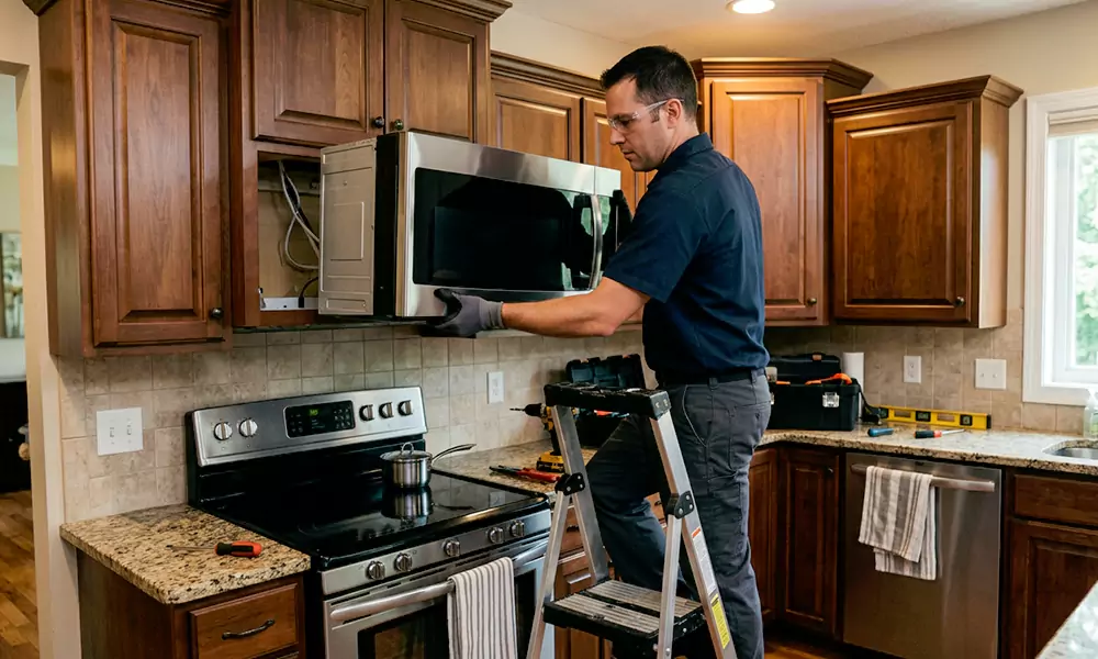 Microwave Installation in Escondido, CA