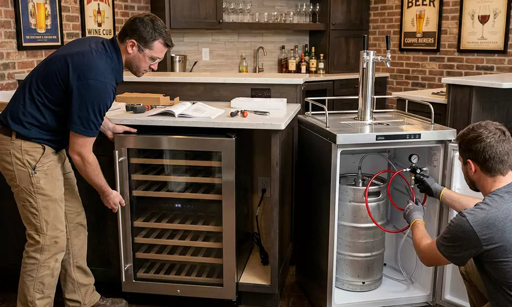 Wine Cooler and Kegerator Installation in Escondido, CA
