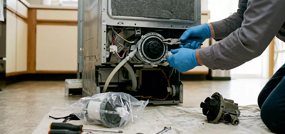 Dishwasher Motor Pump Replacement in Escondido