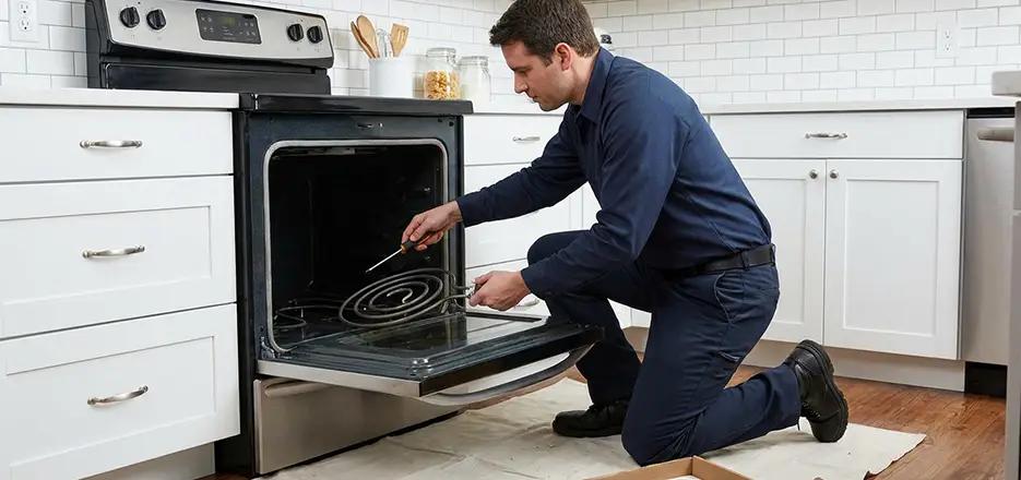 Oven Lower Heating Element Replacement in Escondido